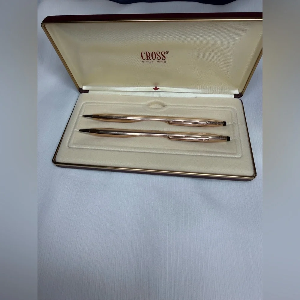 Cross Gold pen and pencil set 14k